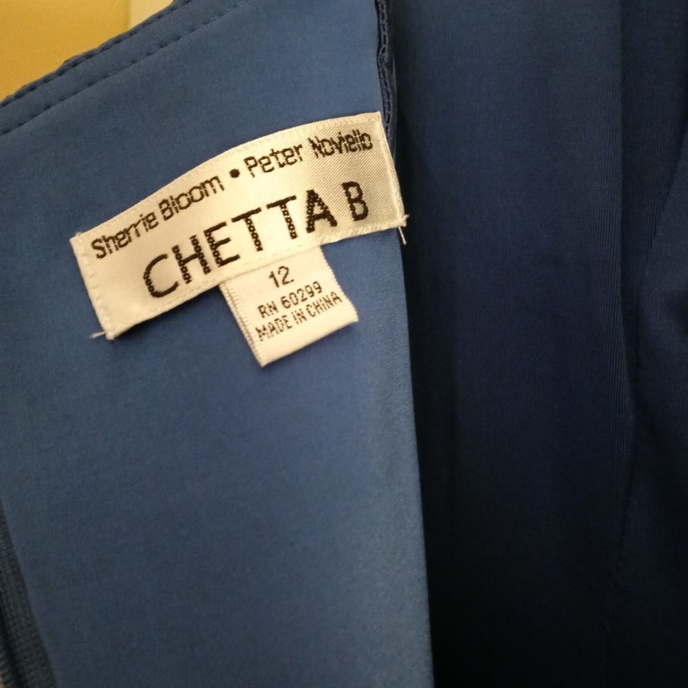 Chetta B Dress, Blue, Size 12.